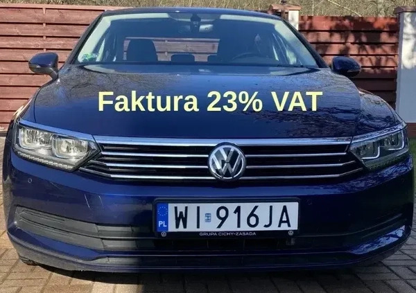 Volkswagen Passat cena 73900 przebieg: 99600, rok produkcji 2019 z Warszawa małe 596